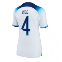 England Declan Rice #4 Replika Hemmatröja Dam VM 2022 Kortärmad